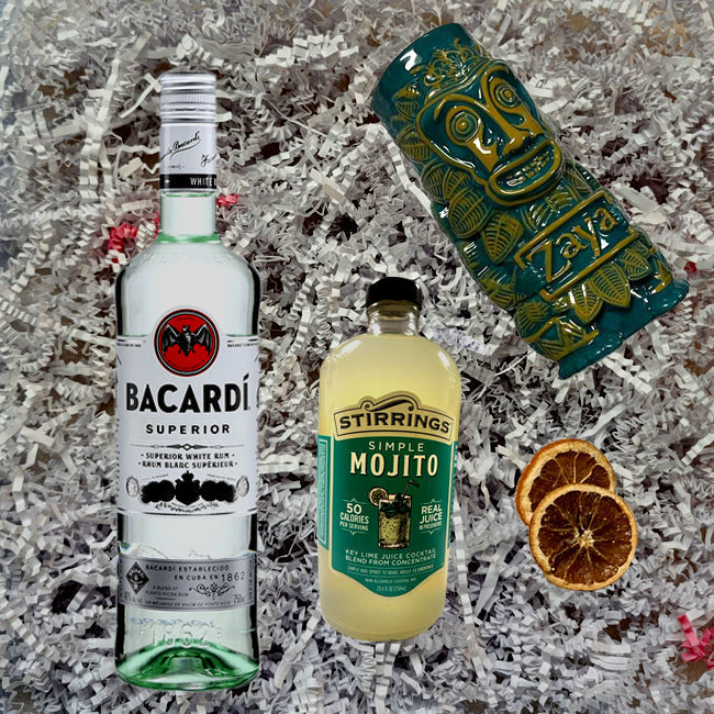 Bacardi White Gift Pack with Engraving