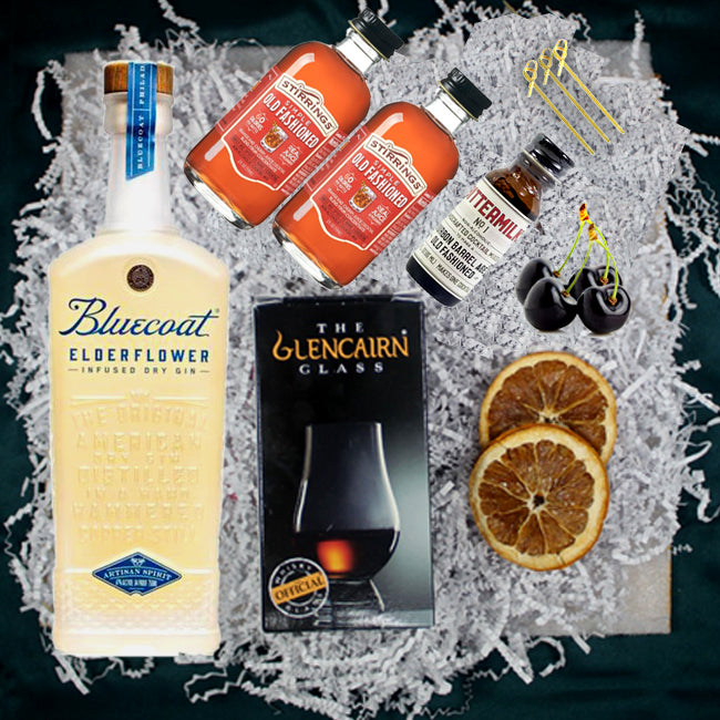 Blue Coat Elderflower Gift Pack with Engraving