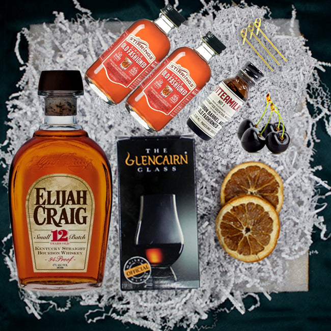 Elijah Craig Bourbon Small Batch 12year Gift Pack with Engraving